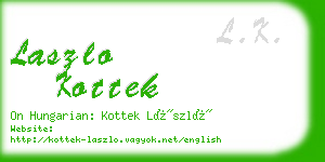 laszlo kottek business card